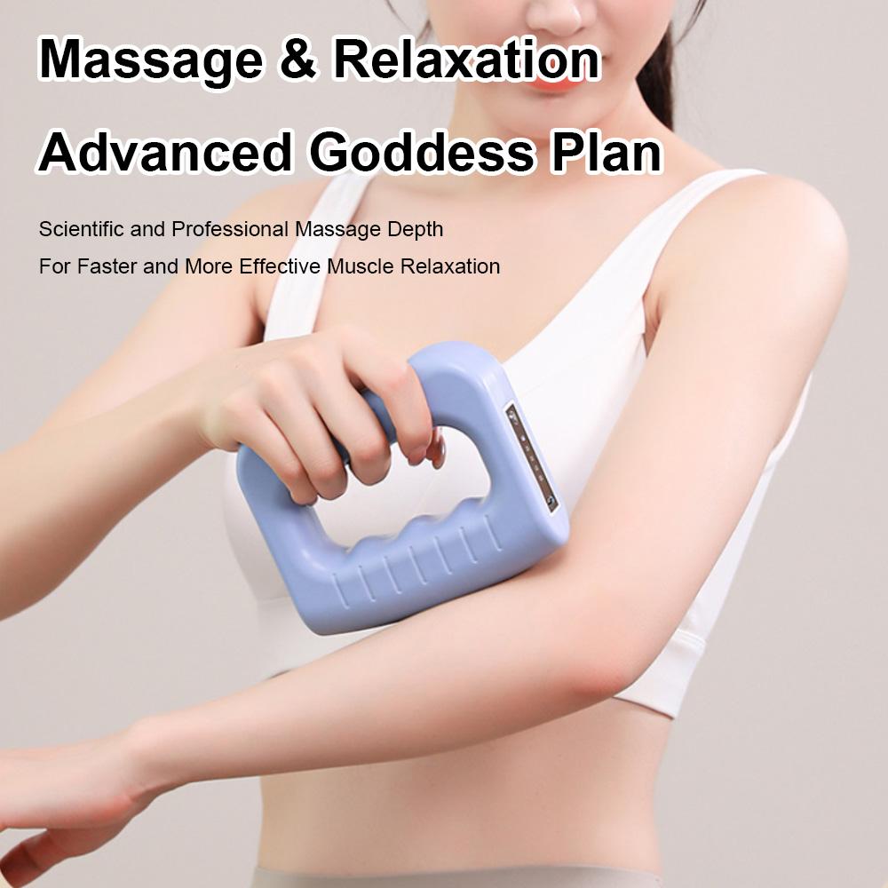 Fascia Rings Massager Cordless Mini with Belt Portable Deep Tissue Adjustables Vibration Slimming Leg Tool Fat Throwing Machine