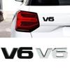 3D Металлическая эмблема V6 V8, эмблема двигателя автомобиля, наклейки, декоративные наклейки для Toyota BMW Benz Honda Mazda, автоаксессуары