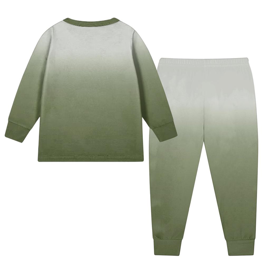 Детский модный костюм юбка топ с круглым вырезом и длинными рукавами брюки