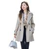 [YoniStar] Spring Coat Ladies Trench Coat Spring Coat Chester Coat Outer Spring Coats Ladies Casual Spring Coat Middle Length Jacket Spring Clothes (L