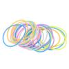 100pcs Gummy Rubbe Silicone Gel Bracelets Elastic Wristband Bracelet  For Girls Women
