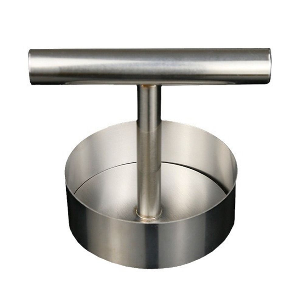 Round Stainless Steel Hamburger Press Non-Stick Manual Meat Pie Press Mold Patties Maker Steak