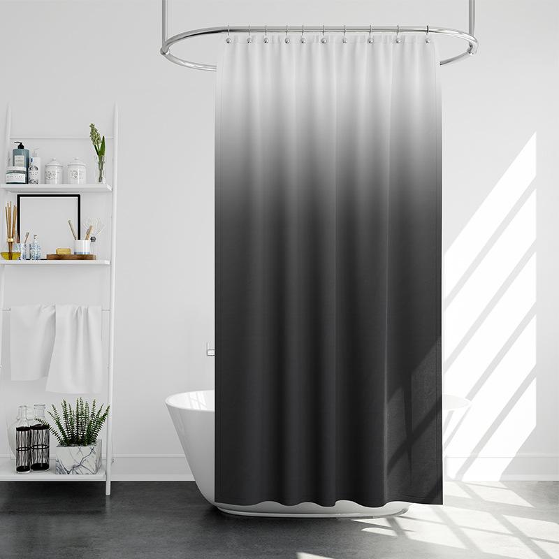 Разве это не скандинавский простой градиент, занавеска для душа, ванная комната, дверь, перегородка, занавеска, ткань из полиэстера, водонепроницаемая и устойчивая к плесени