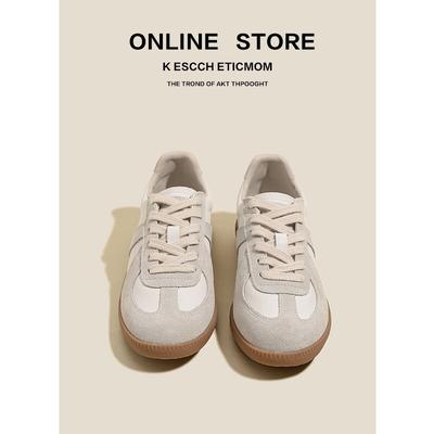 Кроссовки женские из натуральной кожи немецкого производства, новинка 2025 года, на плоской подошве, универсальные, повседневные, с внутренним увеличением высоты, кожаные, белые, женские