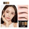 Three Color Eyebrow Powder Waterproof Natural Three-dimensional Contouring Eyebrow Powder Tray Lasting Setting Student Cosmetics Women Makeup