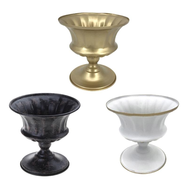 Vintage Style Flower Vase Planter Plant Pots Flower Pots Iron Flowerpot Floral Dried Flower Plant Vase Party Decorations