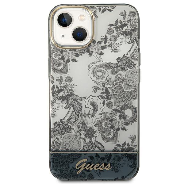 Etui do iPhone 14 Plus Guess Hardcase Porcelain Szare
