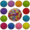 Креативные акриловые бусины для глазури «сделай сам», красочные полупрозрачные цветные 80 шт., 6 мм, круглые поделки для изготовления ювелирных изделий