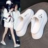 Baotou Xiaobai Half Slippers Women's New Outer Wear Internet Celebrity Thick Bottom Muffin Without Heel Lazy Inside Heightening Sandals