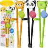 Палочки для еды с мультяшными животными для детей, милый медведь, панда, палочки для начального обучения, тренировочная посуда для маленьких детей, палочки для еды