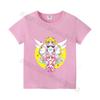 Sailor Moon Tshirt for Children Colorful Tee Shortsleeve Shirt Tops Cotton Cute Cartoon Print Soft Tshirts Kids Girl Boy Gift