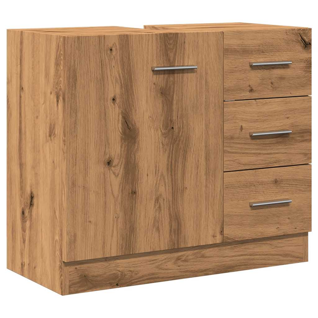 Artisan Oak Washbasin Cabinet 63 x 30 x 54 cm Particleboard
