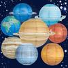 8Pcs Planet Paper Lanterns Kids Solar System Planets Lantern Outer Space Theme Party Decoration Children Birthday Party Home Decoration