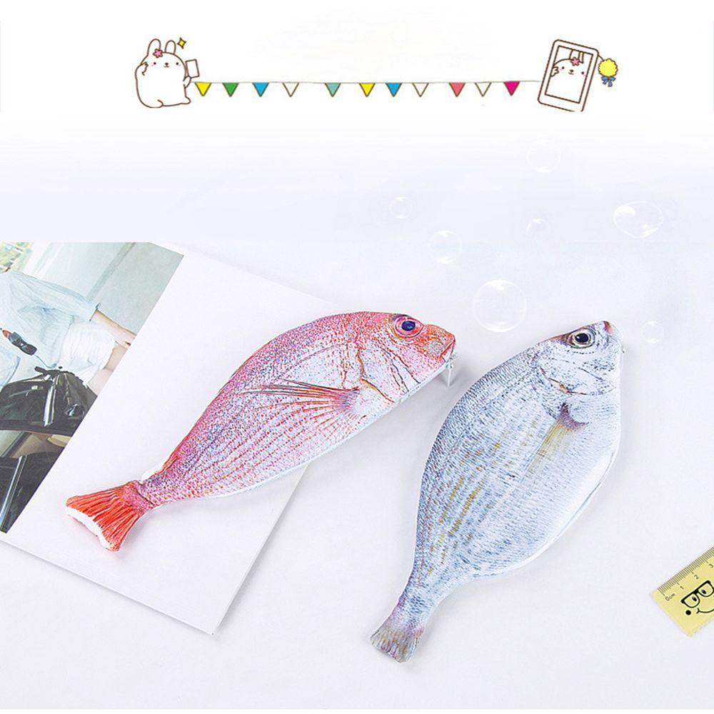 Сумка для хранения в форме рыбы, косметичка, школьные принадлежности, держатель для ручек, пенал, пенал, коробка для ручек