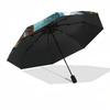 1pc Hogwarts Owl Night Scene Umbrella with Plastic Handle,Cartoon Pattern,Suitable for All Seasons Multi-functional Umbrella363