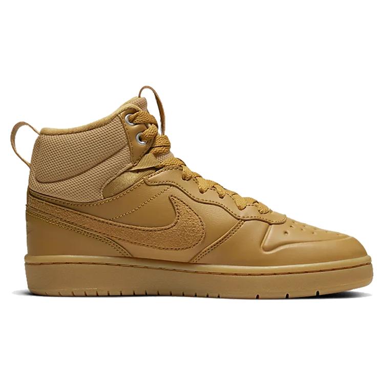Nike Court Borough Mid 2 Boot Grade School 'Wheat' (Unisex) Wheat Kids' Skateboarding Shoes BQ5440 700