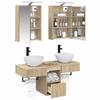 Bathroom Cabinet Set 5 pcs Sonoma Oak 43 x 16 x 62.5 cm