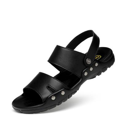 Модные летние мужские сандалии Новые шлепанцы с открытым носком для молодежи Черные Пляжные Крутые Противоскользящие 2024 Новая мужская повседневная обувь для мужчины Большой размер 50 51 52