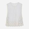 Thursday Island Flower Embroidery Mesh Sleeveless Blouse T264mbl283w