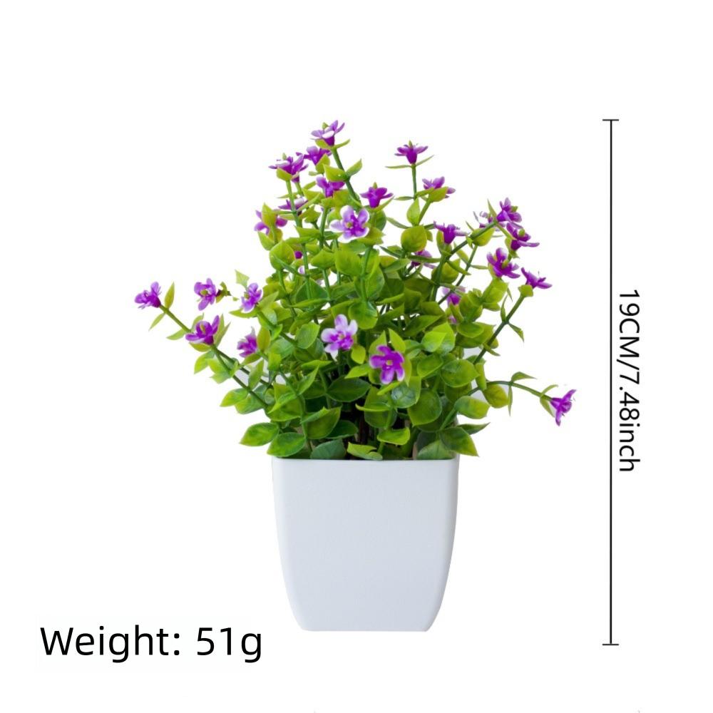 Fake Potted Flowers False Plants Simulated Tree Pot Plants Artificial Flower  Home Garden Decor