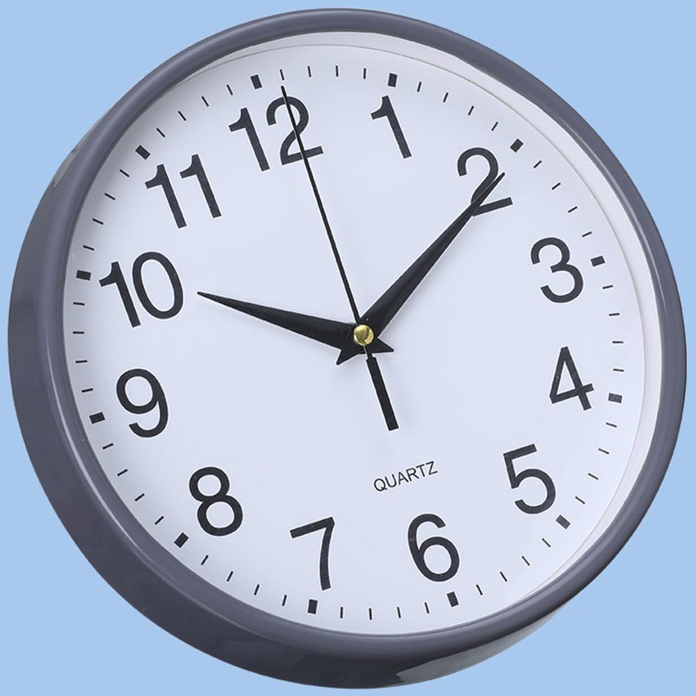 Базовые домашние черные круглые современные настенные часы диаметром 20 см
