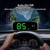 1 шт. Автомобильный спидометр Солнечный Head Up Display GPS Цифровой Интеллектуальный Светочувствительный HUD Дисплей скорости Цифровая Авто Электроника