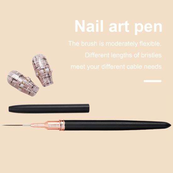 5 шт. ручки для дизайна ногтей, прочный, длительный срок службы, нежный дизайн, кисть для рисования тонких линий для красивого дизайна ногтей