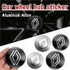 Car Logo Wheel Center Hub Decal Sticker Decorative Accessories For Renault Fluence Captur Megane Clio Kadjar Talisman Arka