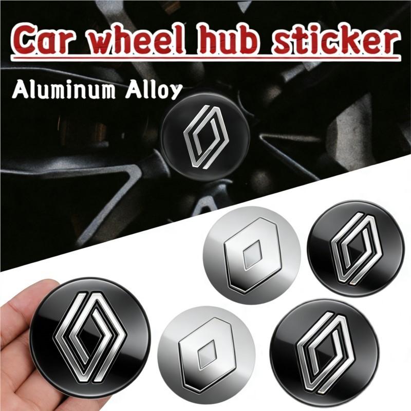 Car Logo Wheel Center Hub Decal Sticker Decorative Accessories For Renault Fluence Captur Megane Clio Kadjar Talisman Arka