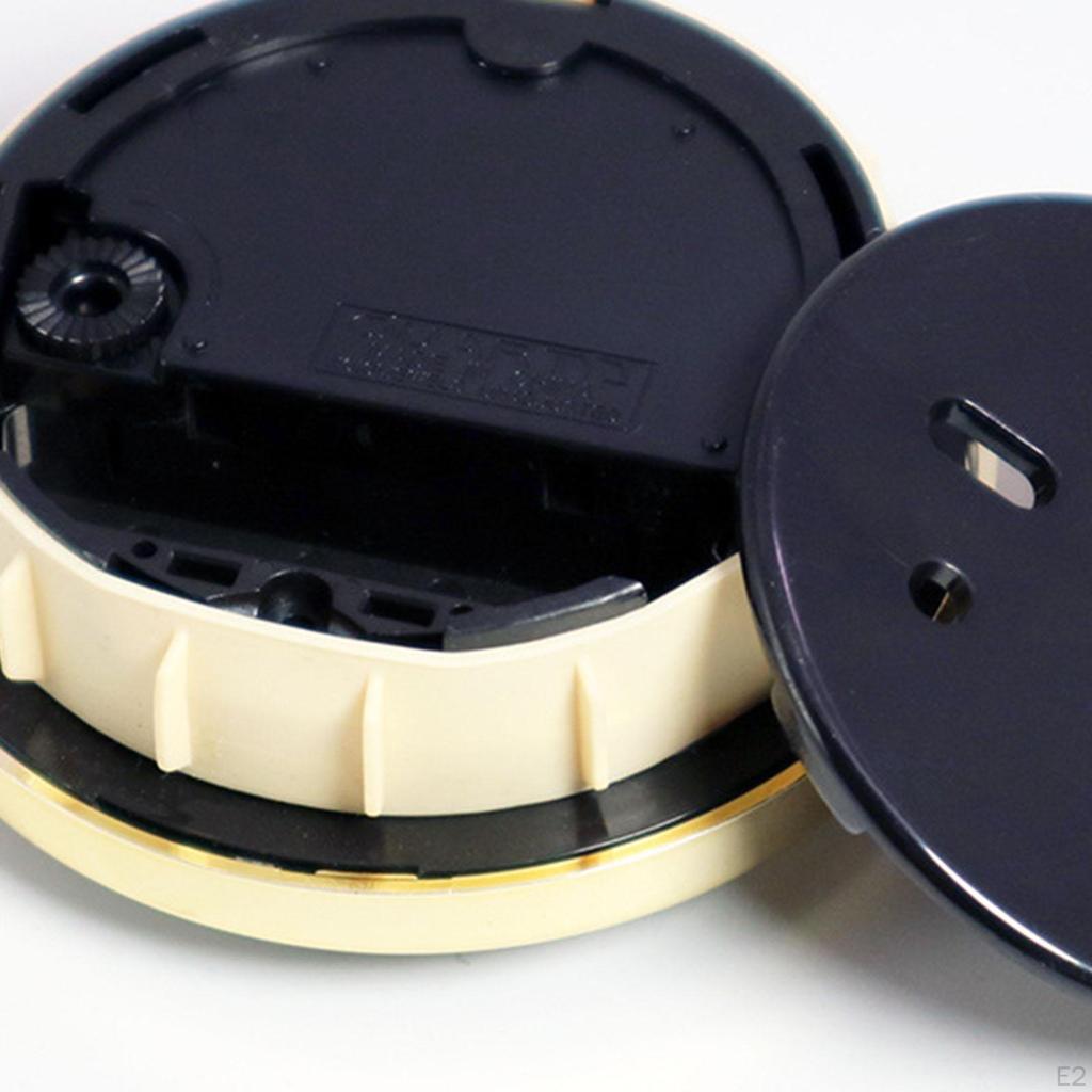 Quartz Clock Insert Round Movement Gold