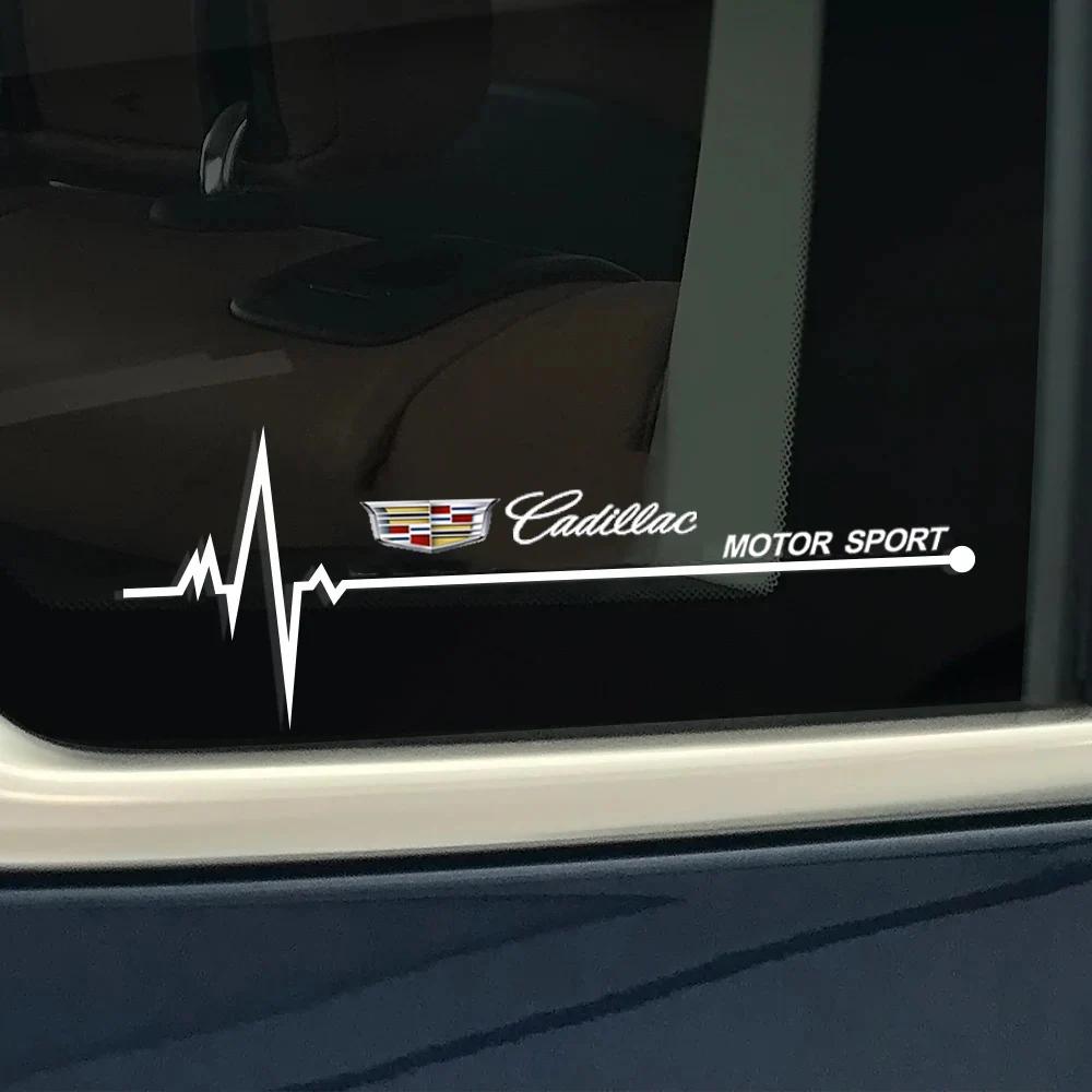 2PCS PVC Car Side Window Stickers Vinyl Waterproof Decals for Cadillac Escalade CTS Deville CT5 CT6 XT5 XT6 STS XTS ATS BLS SLS