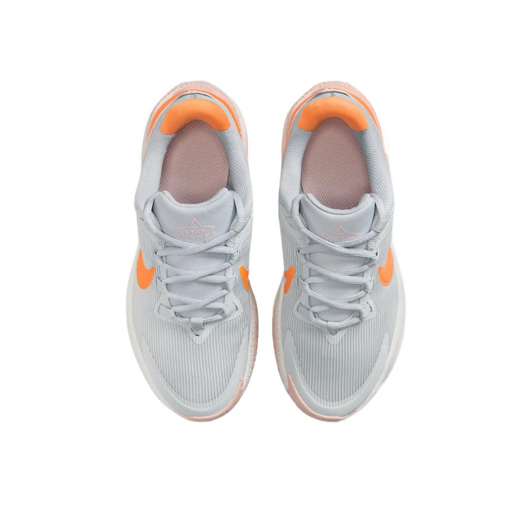 Nike Star Runner 4 Мягкие Удобные Эластичные Повседневные Прочные Кроссовки для Бега Детские Кроссовки Platinum Echo-Pink Summit-White DX7615-008