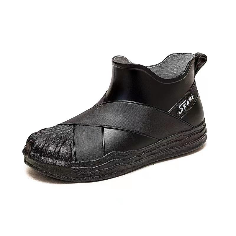 New Waterproof Shoes Women's Rain Shoes Short Tube Student Wear Adult Work Non-slip Rubber Shoes Fashion Rain Boots