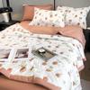 PLOVER Linen-Feel Washed Cotton Summer Quilt