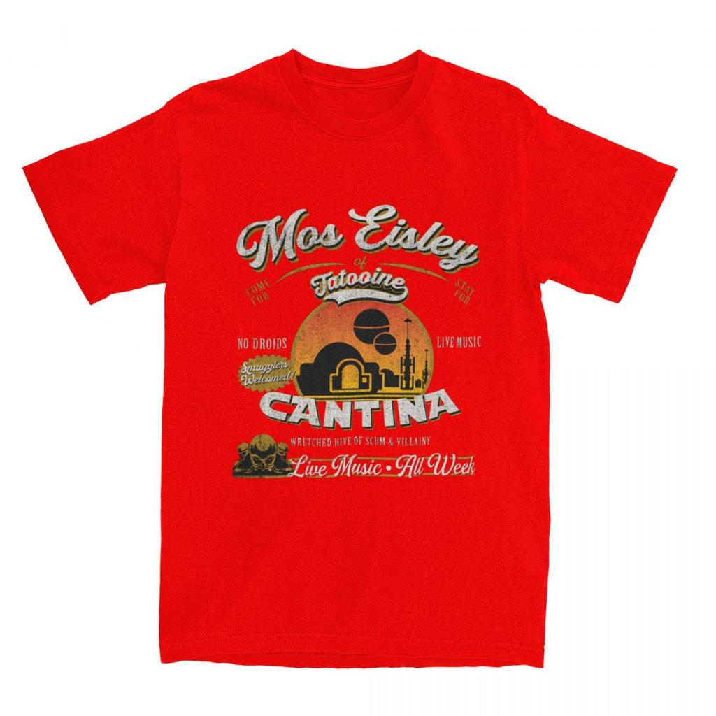Парные футболки Мос-Эйсли Кантина Татуин Dks T Shirts Галактическая Луна Летняя футболка Винтажный принт Хлопковые топы Большой размер 6XL