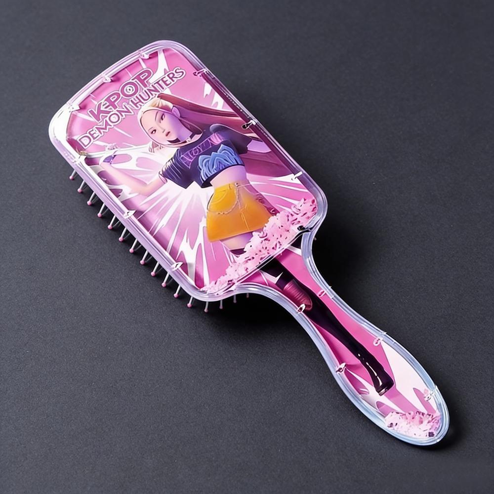 1/4PCS KPop Demon Hunters Comb Cartoon Rumi Mira Zoey Air Cushion Massage Comb Anime Peripheral Student Comb Girl Gifts