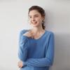 Women's V-Neck Loose Cashmere Sweater, Warm Knitted Pullover, Solid Color, Versatile & Trendy.