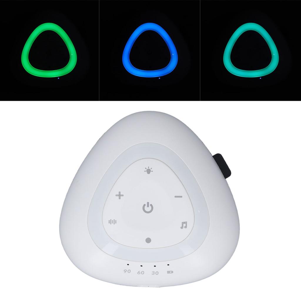 Машина для создания белого шума, многофункциональная, мягкая музыка, портативный, умный инструмент для сна с теплым светом для