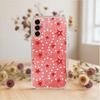 Ins Korea Red Stars   Phone Case For SamsungA10,12,20,21S,30,31,40,50,51,52,70,71 Transparent Cover