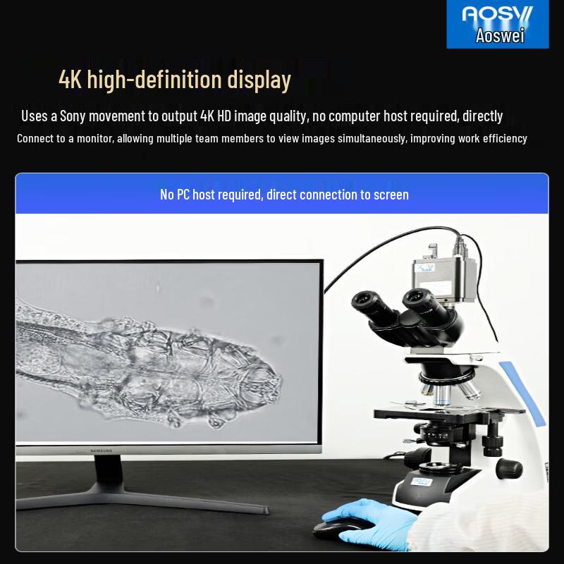 AOSVI 4K HD Research Biological Microscope