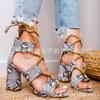 f54Wedge Women Sandals Heel Pointed Fish Mouth Fashion Sandals Hemp Rope Lace Up Sandals Ankle Strap High Heels 2024