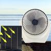 Solar Panel Fan High Conversion Efficiency Strong Airflow Low Noise Portable Design Solar Powered Camping Fan Outdoor Air Cooler