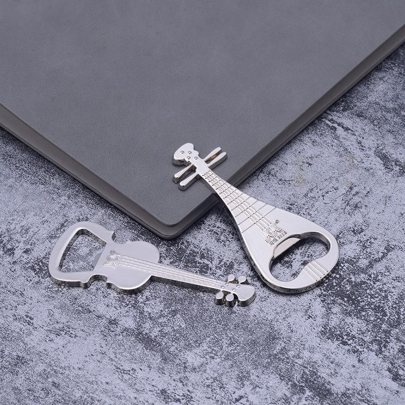 Брелок-открывалка для бутылок в виде скрипки и гитары — креативный подарок с гравировкой