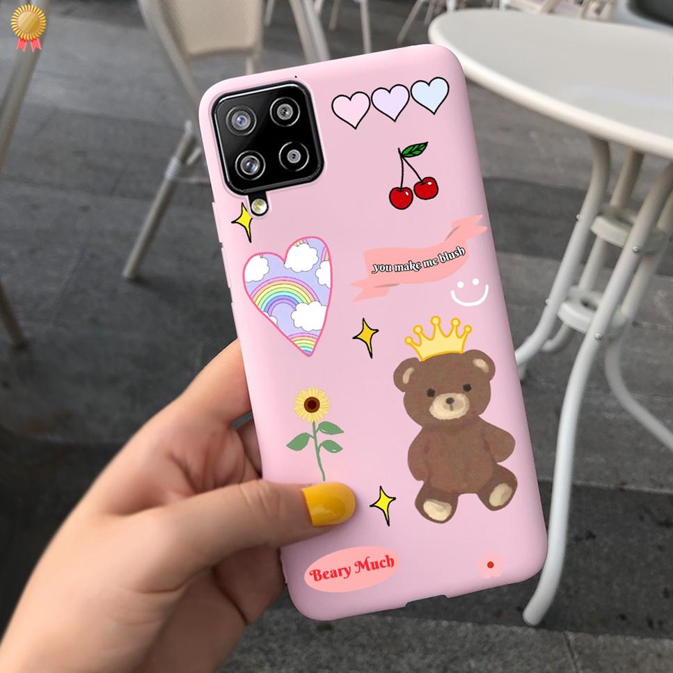 For Samsung Galaxy A12 A42 Case Cute Cartoon Soft Silicone Bumper Cover For SamsungA12 Funda Samsung A12 A42 A 12 42 Phone Case