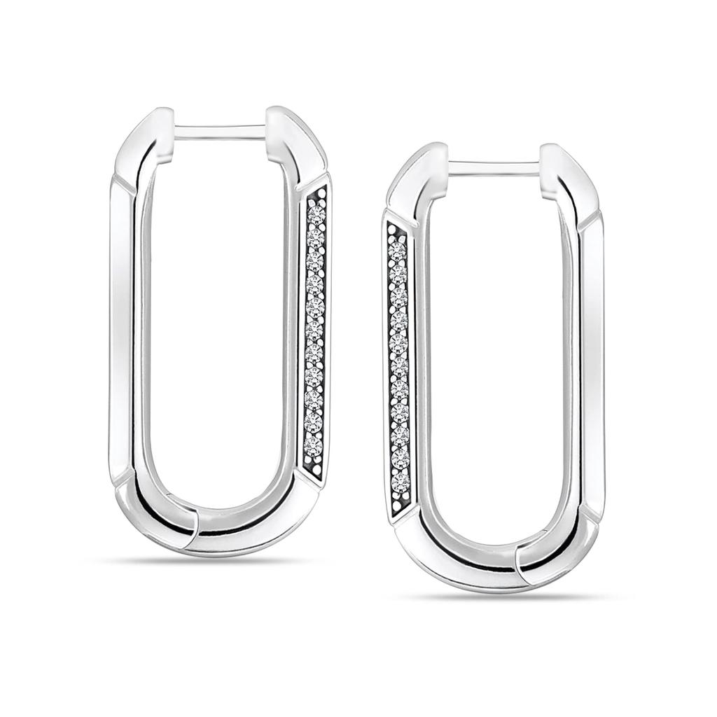 Серьги-кольца Huggie из стерлингового серебра 925 пробы для женщин-подростков