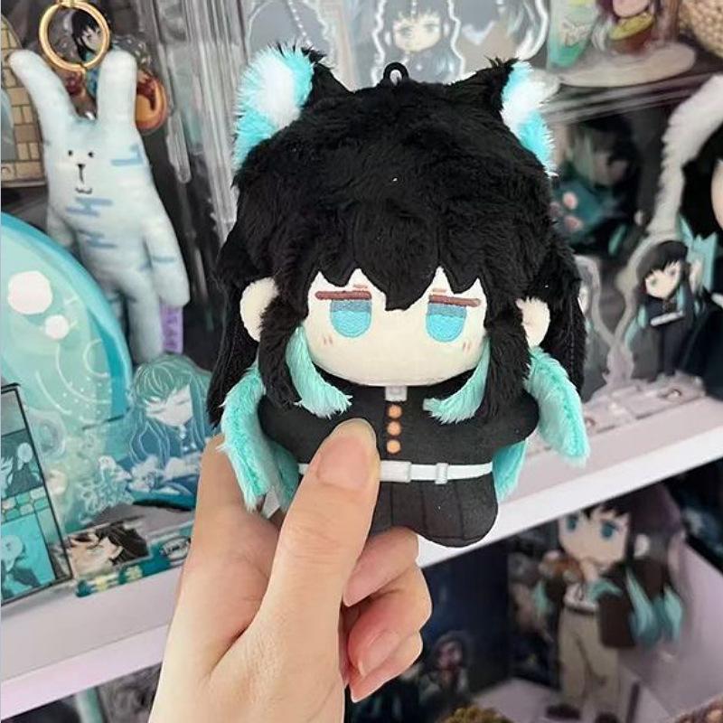 10cm Anime Demon Slayer Kimetsu No Yaiba Plush Kamado Tanjiro Agatsuma Zenitsu Hashibira Inosuke Tomioka Giyuu Pendant Doll Toys