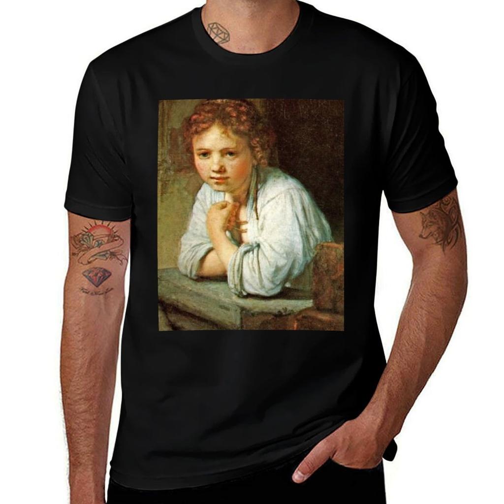 Rembrandt Van Rijn Young Girl In The Window Tshirt Cool Dry Perforunisexce Tshirt