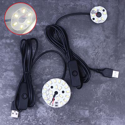 1 шт. USB DC5V Светодиодный источник света кольцевой лампы - 3/5/10 Вт SMD 5730/2835 светодиодов с черным кабелем-переключателем 1,5 м Белый свет для DIY освещения