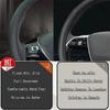 PLXI9 Car Steering Wheel Braid Cover Carbon Fiber Leather Breathable For Honda Accord 10 2018-2020 Insight 2019 Auto Accessories