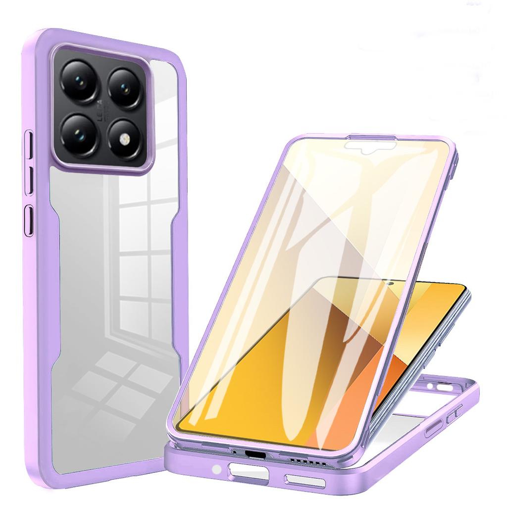 360 ° Full Body Protection Transparent Phone Case for Xiaomi 14 13 13T 12 12X 12T 11 11i 11X 11T Ultra Pro Lite Shockproof Cover